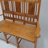 Jugendstil Bank Eiche – Bild 3