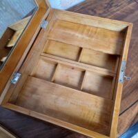 Antike Biedermeier Schminkschatulle – Bild 4