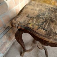 Antiker Louis-Philippe Konsoltisch bemalt – Bild 3