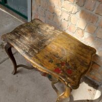Antiker Louis-Philippe Konsoltisch bemalt – Bild 5