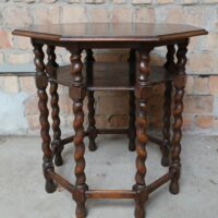 Achteckiger Jugendstil Tisch – Bild 2