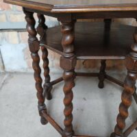 Achteckiger Jugendstil Tisch – Bild 3