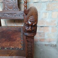 Antiker Barock Armlehner – Bild 5