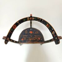 Außergewöhnlicher Biedermeier Armlehner Kiefer – Bild 4