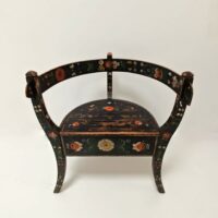 Außergewöhnlicher Biedermeier Armlehner Kiefer