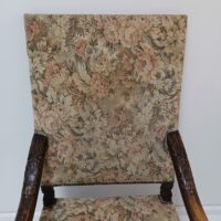 Antiker Barock Sessel Eiche – Bild 4