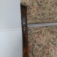 Antiker Barock Sessel Eiche – Bild 5