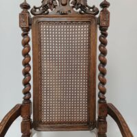 Besonderer Sessel Neorenaissance Nussbaum – Bild 3