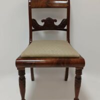 2 Antike Biedermeier Stühle mit geschwungener Schulterlehne – Bild 2