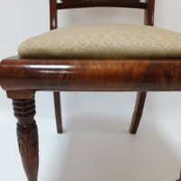 2 Antike Biedermeier Stühle mit geschwungener Schulterlehne – Bild 4