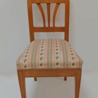 Stilvoller Biedermeier Stuhl Kirschholz – Bild 2