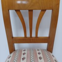 Stilvoller Biedermeier Stuhl Kirschholz – Bild 4