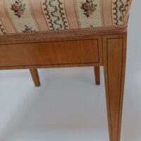 Stilvoller Biedermeier Stuhl Kirschholz – Bild 6