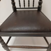 Antiker Armlehner Eiche – Bild 5