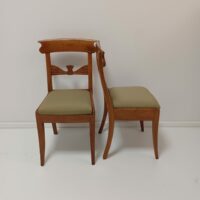 Antike Biedermeier Stühle Nussbaum – Bild 5