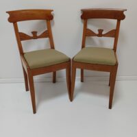 Antike Biedermeier Stühle Nussbaum – Bild 7