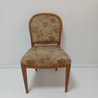 Antiker Biedermeier Stuhl Nussbaum – Bild 2