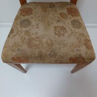 Antiker Biedermeier Stuhl Nussbaum – Bild 4