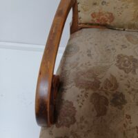 Antiker Biedermeier Armlehner Nussbaum – Bild 4