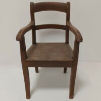 Einfacher Biedermeier Kinderarmlehnstuhl – Bild 2