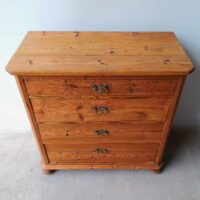 Antike Biedermeier Kommode Kiefer – Bild 2