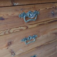 Antike Biedermeier Kommode Kiefer – Bild 4