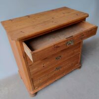 Antike Biedermeier Kommode Kiefer – Bild 3