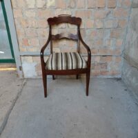Schöner Biedermeier Stuhl Eiche – Bild 2
