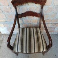 Schöner Biedermeier Stuhl Eiche – Bild 3