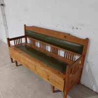 Jugendstil Sitzbank Eiche – Bild 2