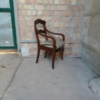 Schöner Biedermeier Stuhl Eiche