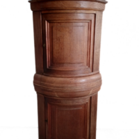 Biedermeier Eckschrank halbrund