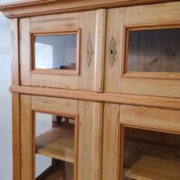 Antiker Gründerzeit Schrank mit Glastüren – Bild 6