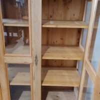 Antiker Gründerzeit Schrank mit Glastüren – Bild 5