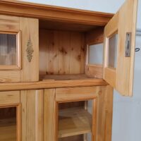 Antiker Gründerzeit Schrank mit Glastüren – Bild 7