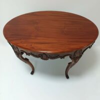 Ovaler Biedermeier Tisch – Bild 2