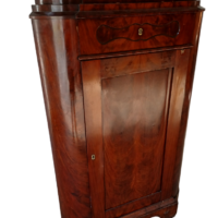 Antiker Biedermeier Eckschrank Mahagoni – Bild 2