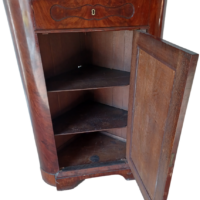 Antiker Biedermeier Eckschrank Mahagoni – Bild 3