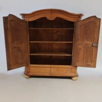 Antiker Barock Schrank Nussbaum – Bild 3