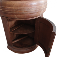 Biedermeier Eckschrank halbrund – Bild 5