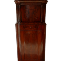 Antiker Biedermeier Eckschrank Mahagoni