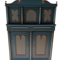 Seltener Biedermeier Hutschrank