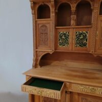 Antikes Jugendstil Buffet Eiche – Bild 6