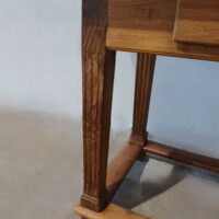 Antiker Empire Tisch Eiche – Bild 4