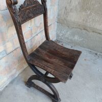 Scherenstuhl Eiche – Bild 2