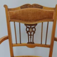Nussbaum Armlehnstühle Jugendstil – Bild 4