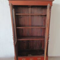 Antiker Gründerzeit Vitrinenschrank – Bild 3