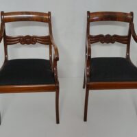 Biedermeier Armlehnstühle Mahagoni – Bild 3