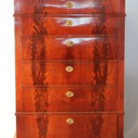 Biedermeier Pfeilerkommode Mahagoni
