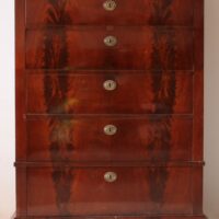 Biedermeier Pfeilerkommode Mahagoni – Bild 2